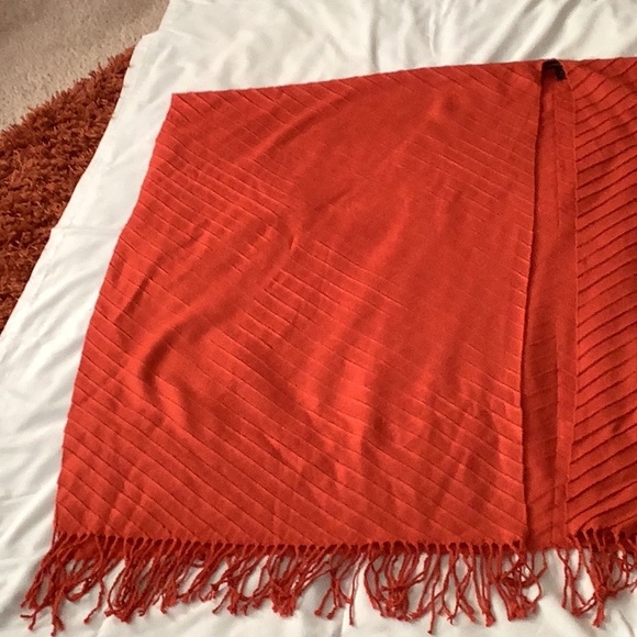 Ashley Stewart Open Front Shawl with Fringes - Picture 7 of 11